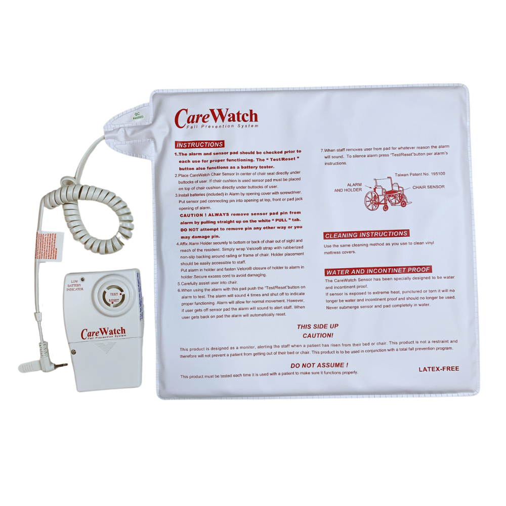 離床警報器 離位警報器 CareWatch 天群 PA-BED 美國品牌 台灣製造 防水感應墊 跌倒 床面 輪椅