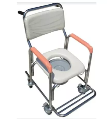 不銹鋼 便盆椅 富致康 FZK-3802 固定款 便椅 馬桶椅 附輪 便器椅 洗澡椅 沐浴椅 FZK3802