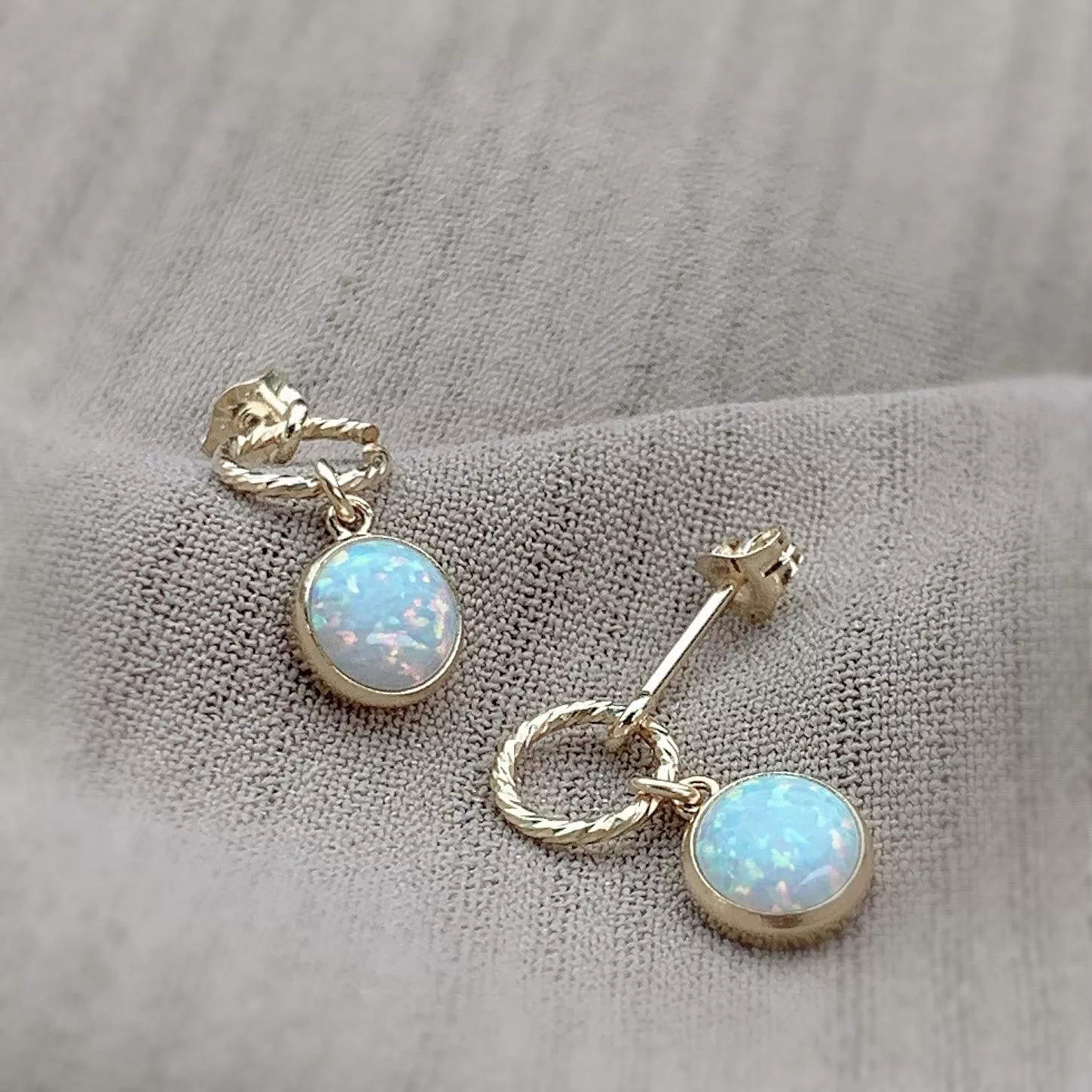 14KGF ❘ 預購 ❘ 蛋白石耳環