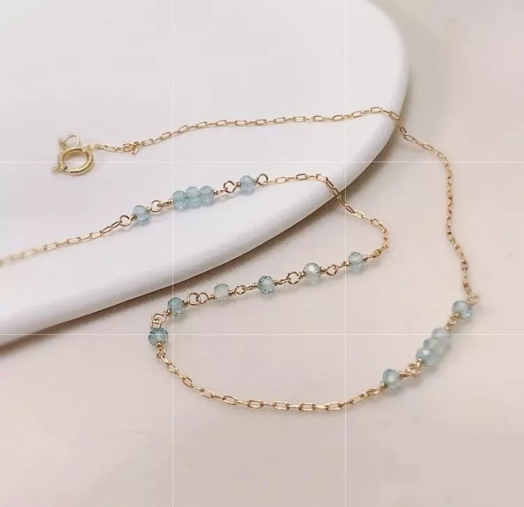 天然托帕石項鍊