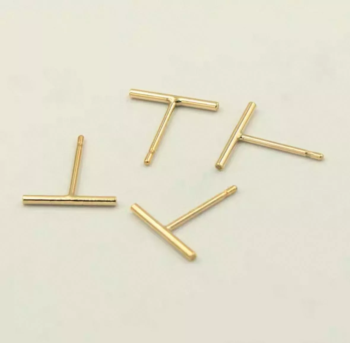 14KGF ❘ 一字形 養耳精緻耳針