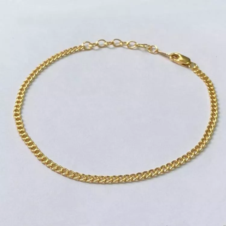 14KGF 淡金色 ❘ 馬鞭鏈 手鏈