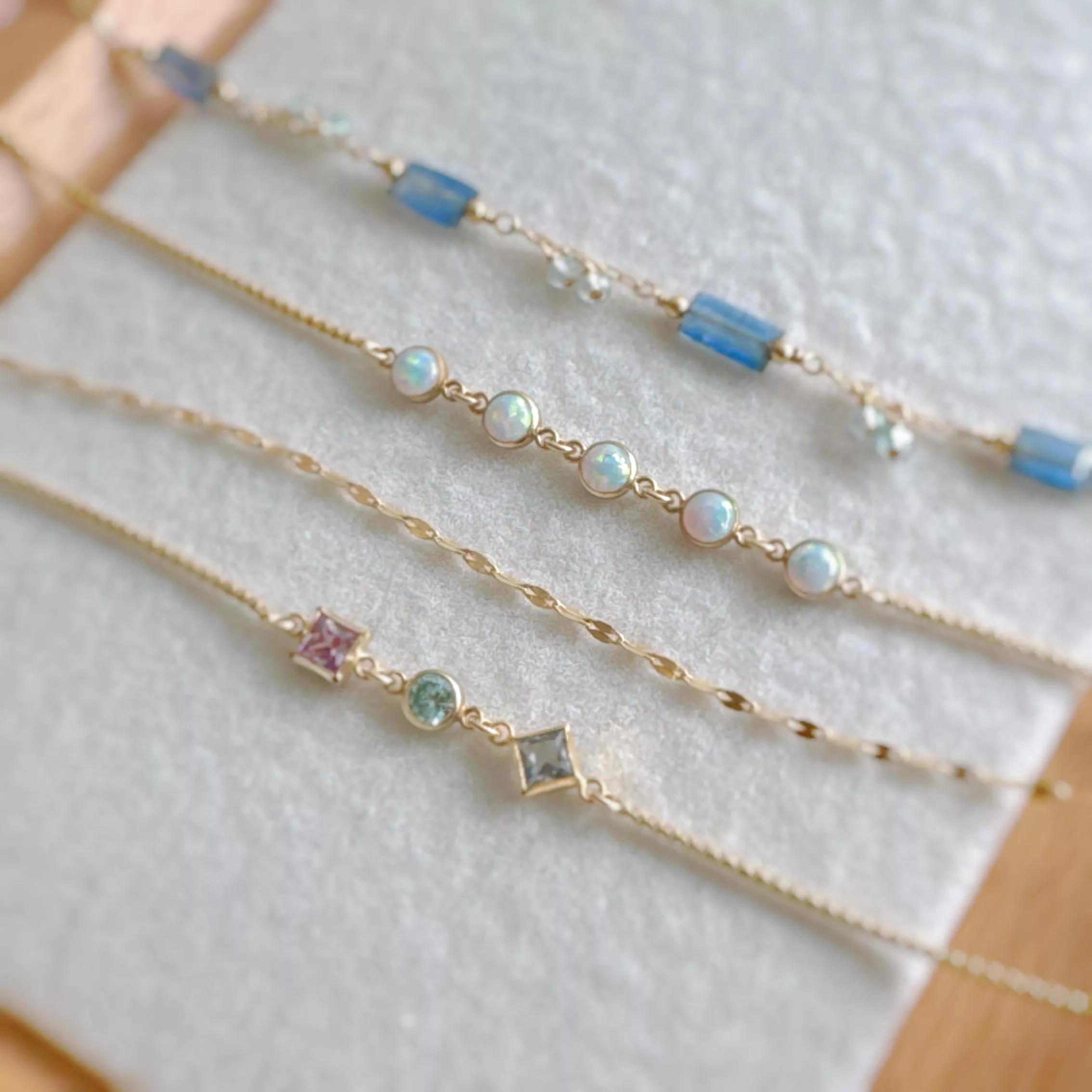 藍晶石 碧璽手鍊