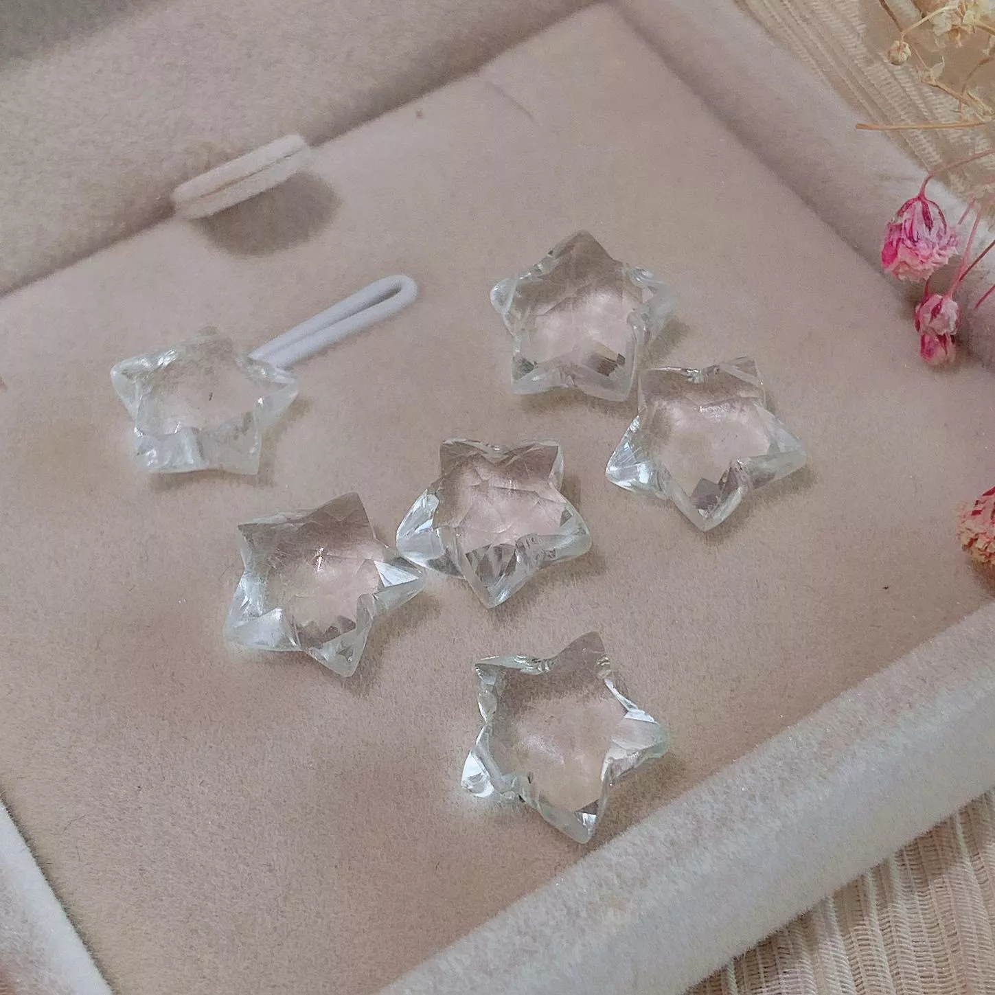 白水晶星星 ｜可訂製手鍊、項鍊、耳環