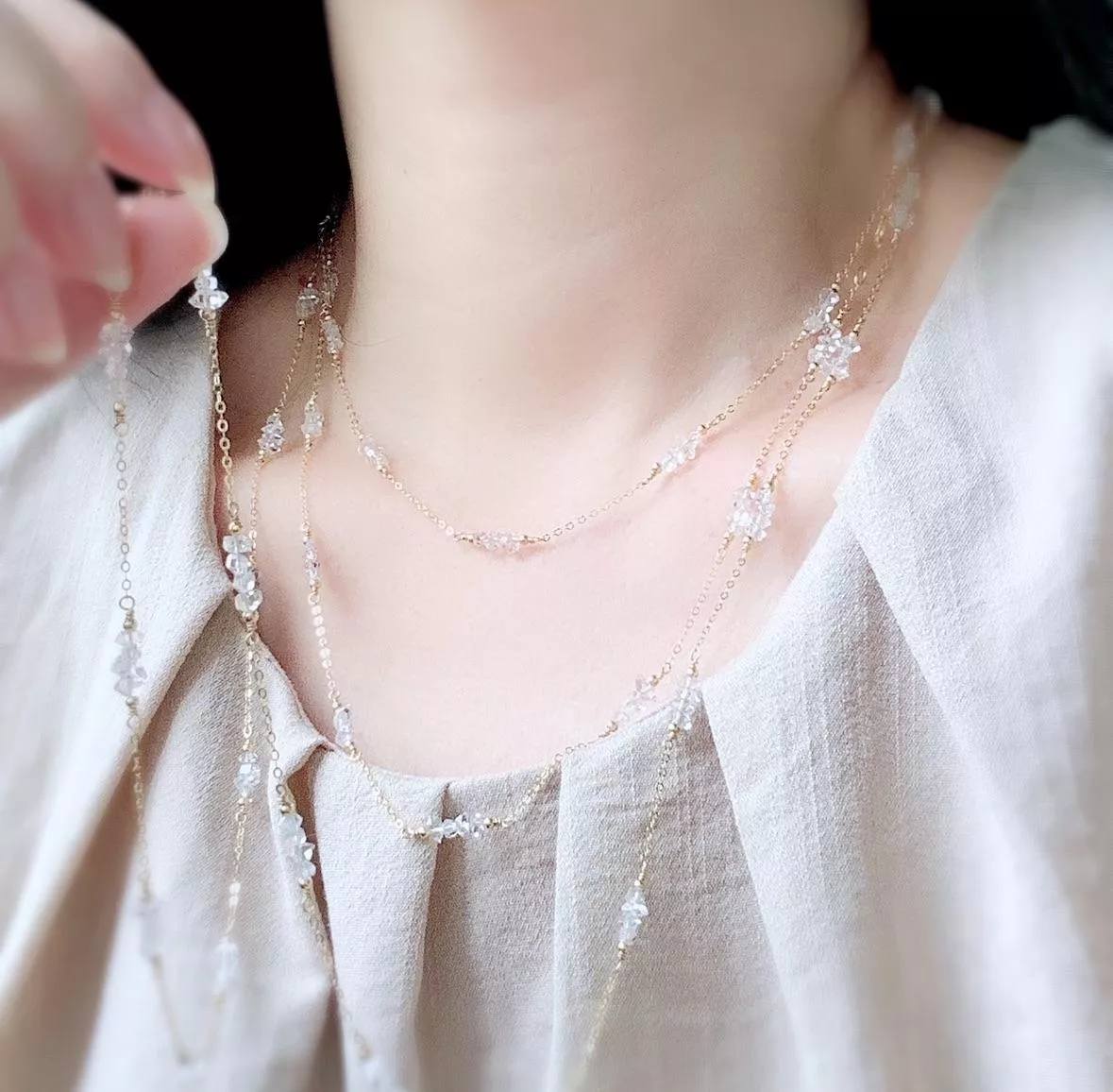 14KGF  ❘  閃靈鑽 亮晶晶項鍊