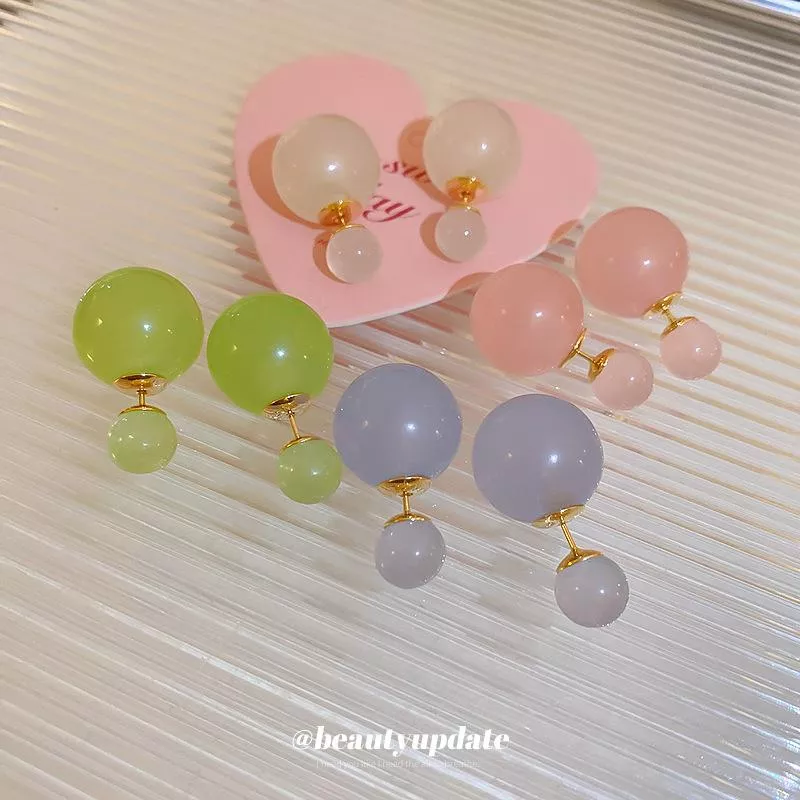 簡約琉璃色球球兩戴款