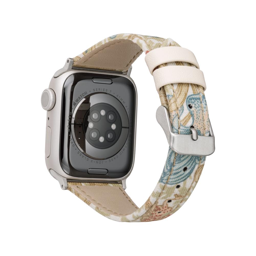 Gramas Apple Watch 38/40/41mm 仕女彩繪錶帶 BEST OF MORRIS 聯名限量款-象牙