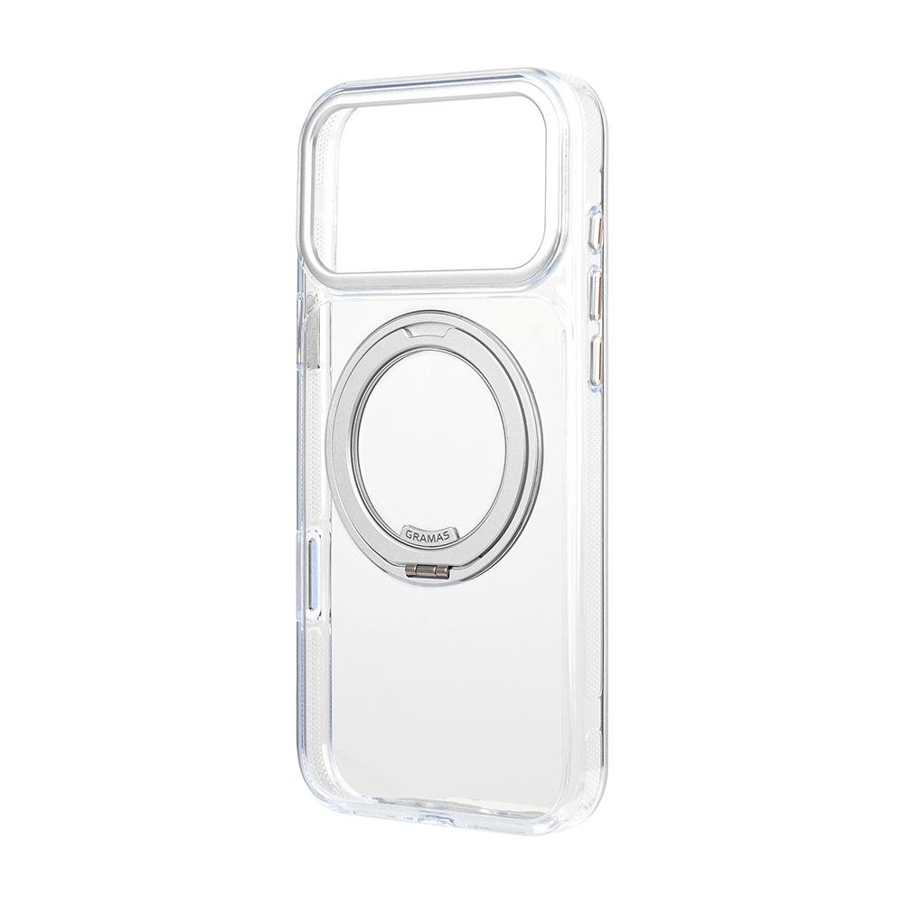 Gramas iPhone 18 Pro Max 6.9吋 Mag-O 360度旋轉支架磁吸保護殼 (透明)
