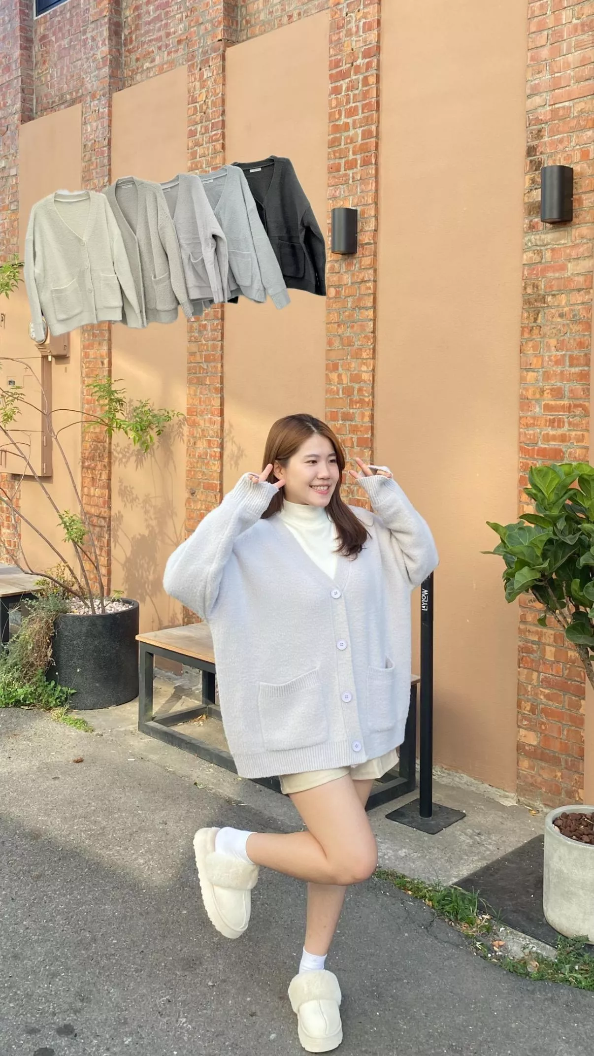 熊寶寶柔軟毛衣外套 5color