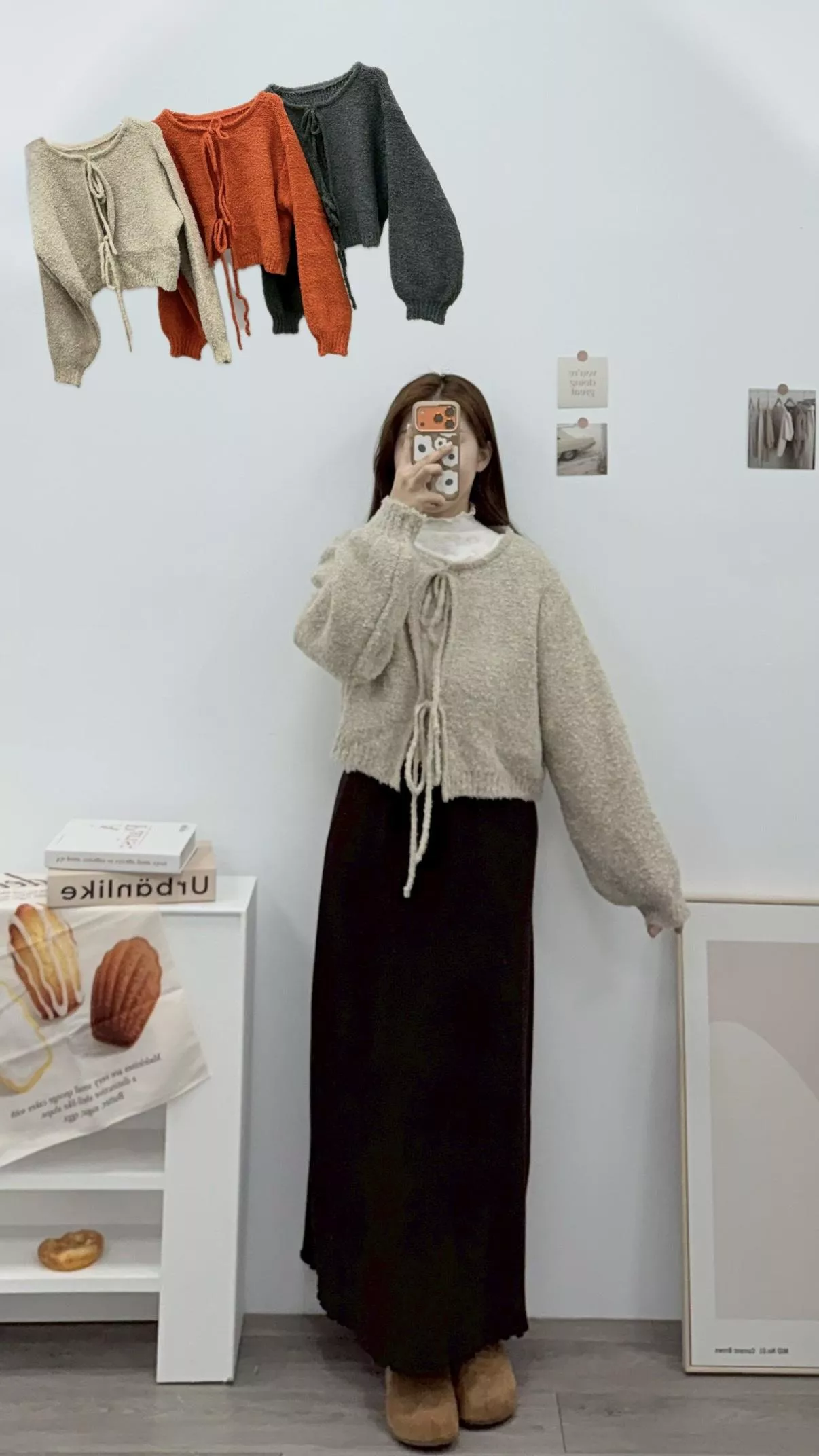 雙綁帶毛衣罩衫 3color