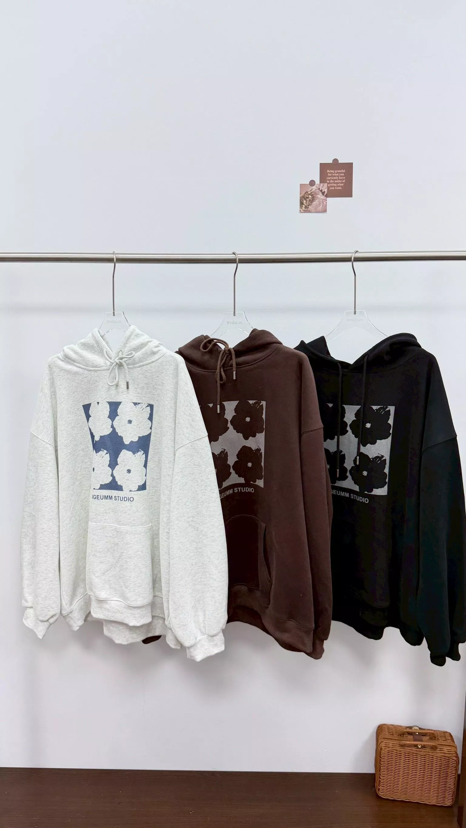 花花連帽大版型T 3color