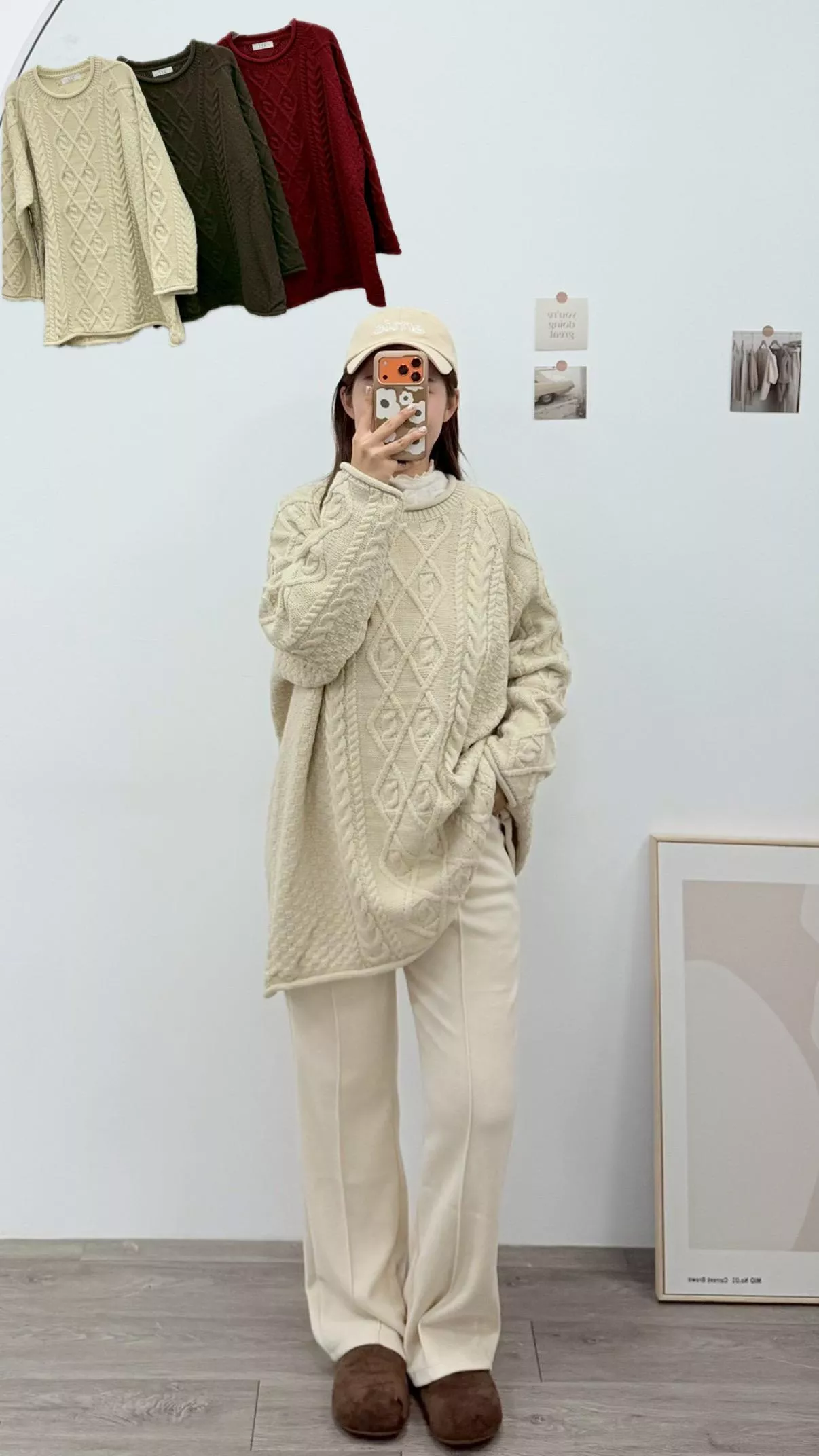 麻花大版型毛衣 3color