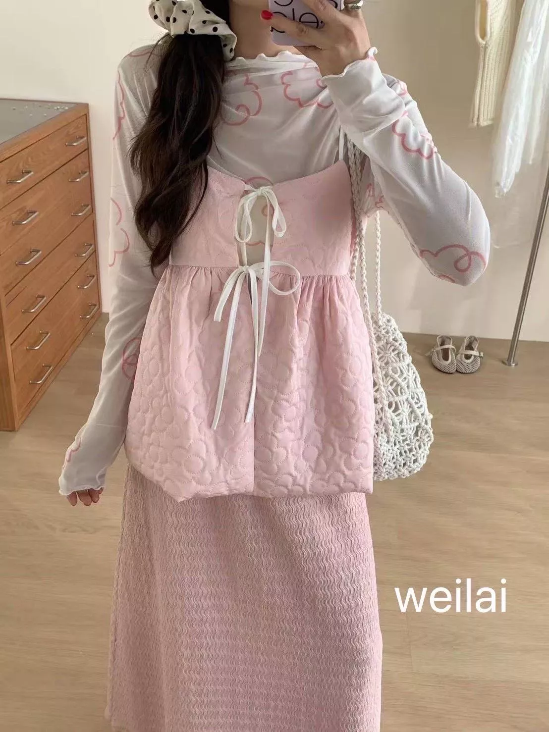 鋪棉花背心 5color