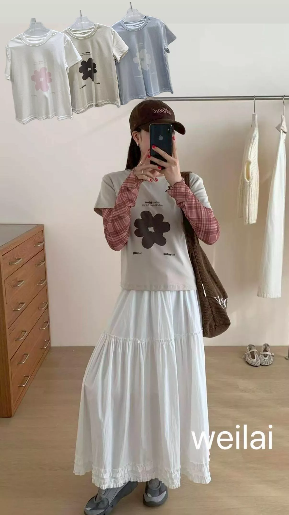 可愛花🌸短版T 3color