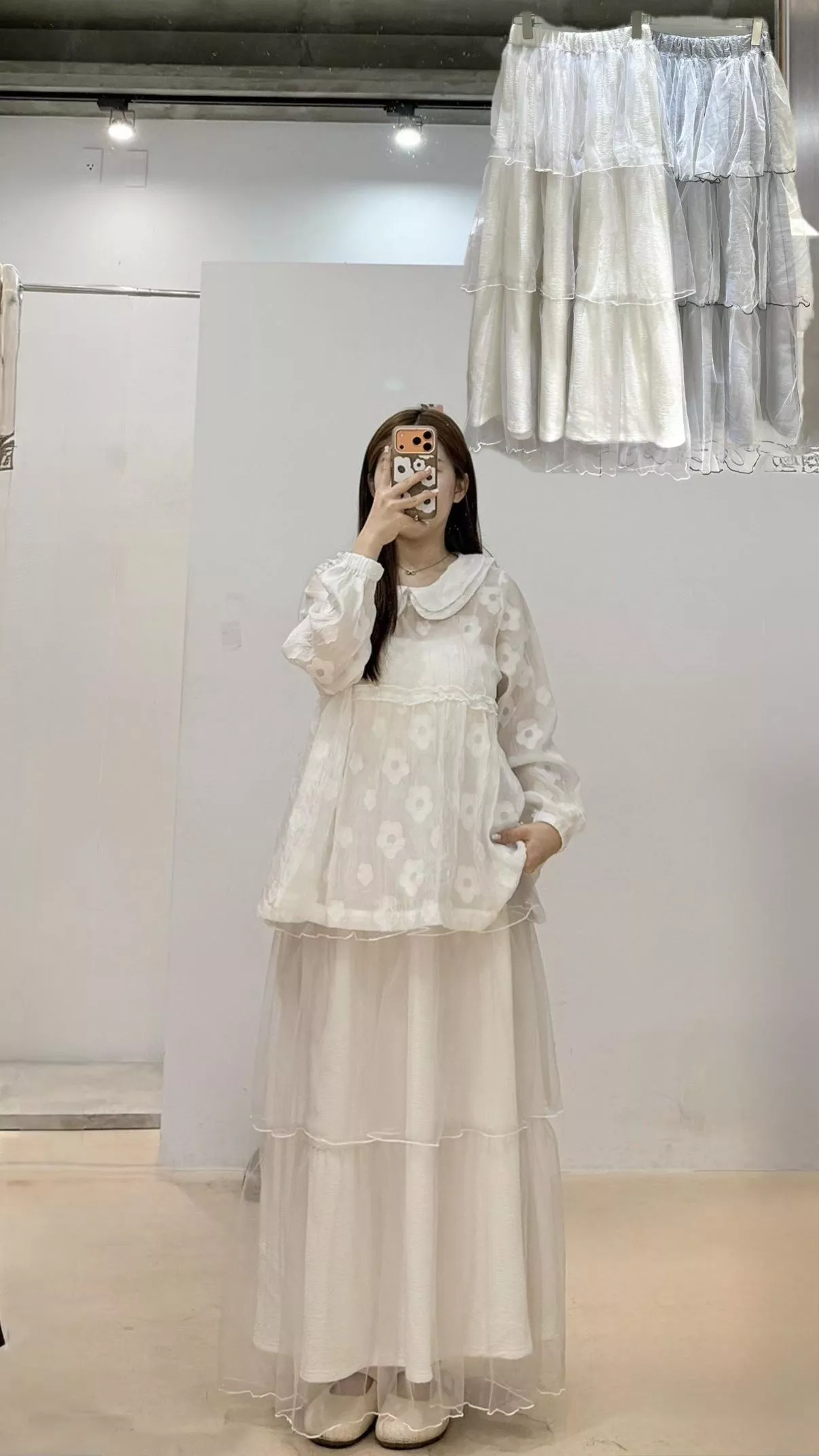 仙女蛋糕層紗半身裙 2color