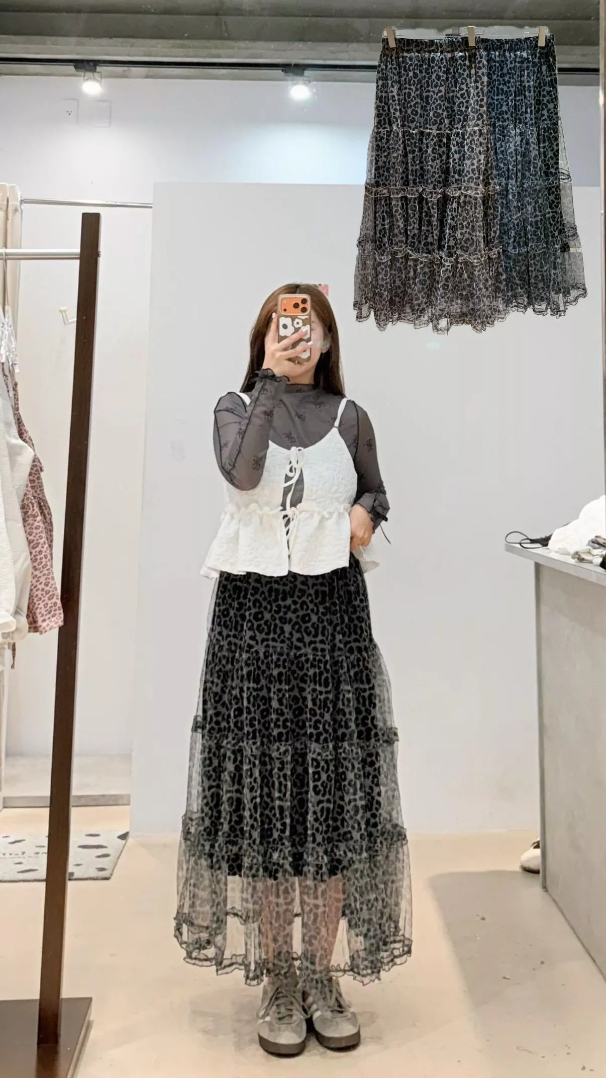 夏季性感豹紋半身裙 2color