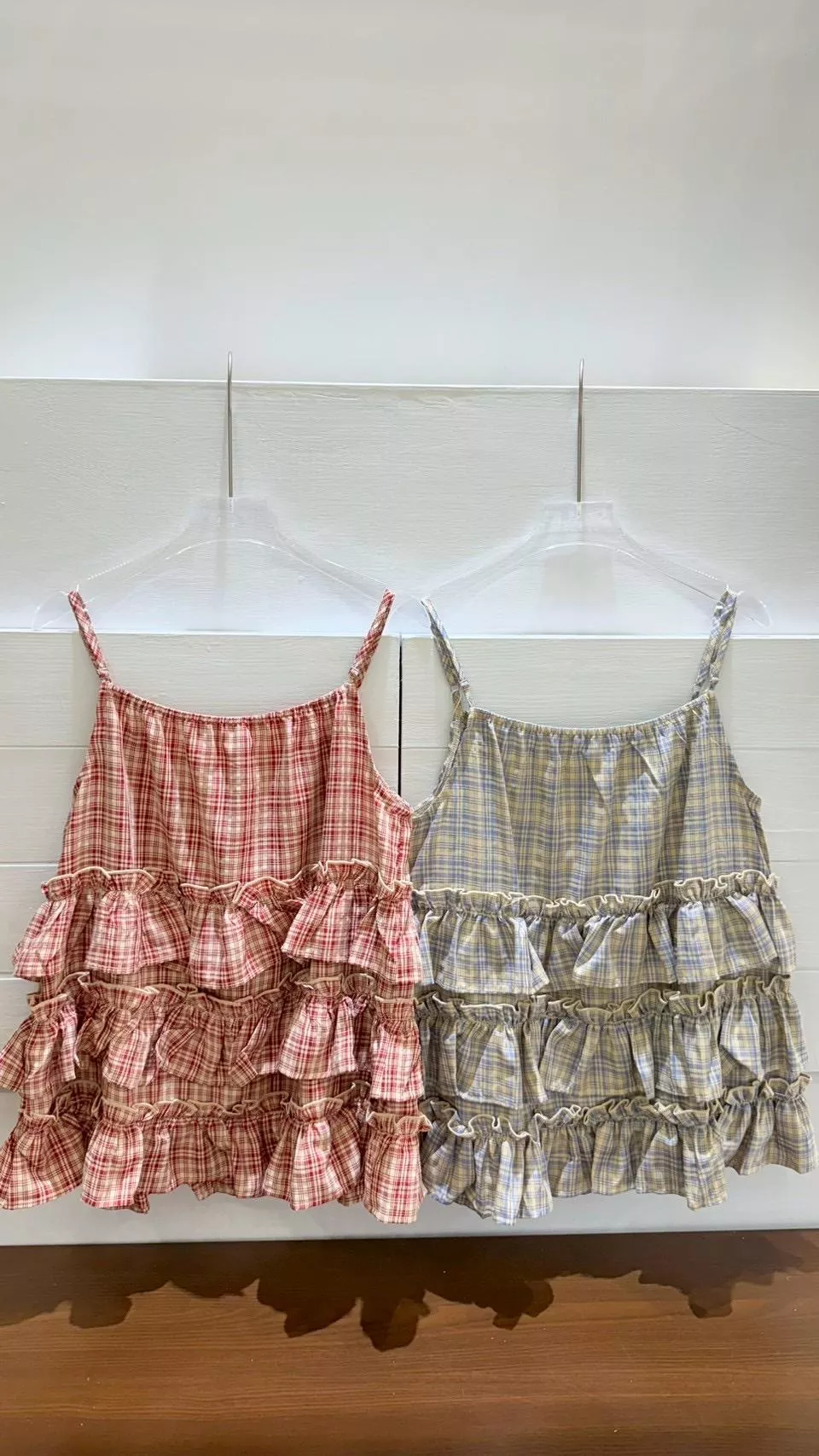 格子蛋糕背心 2color