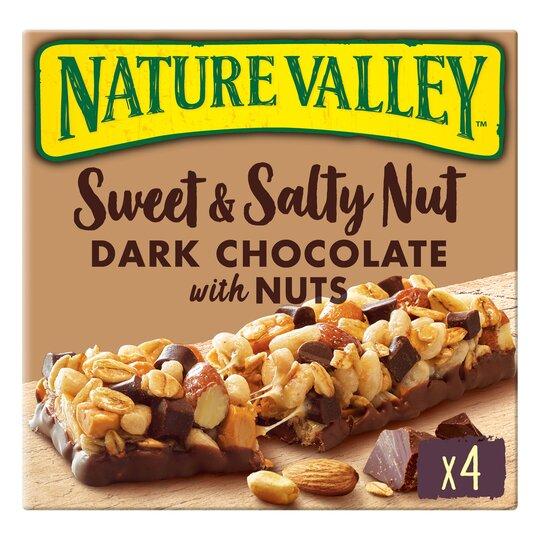 Nature Valley Sweet &amp; Salty Dark Chocolate With Nuts 120G