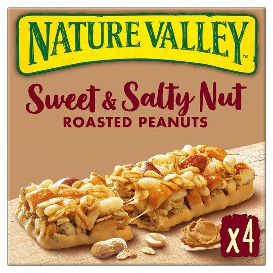 Nature Valley Sweet &amp; Salty Nut Peanut Bars 4X30g