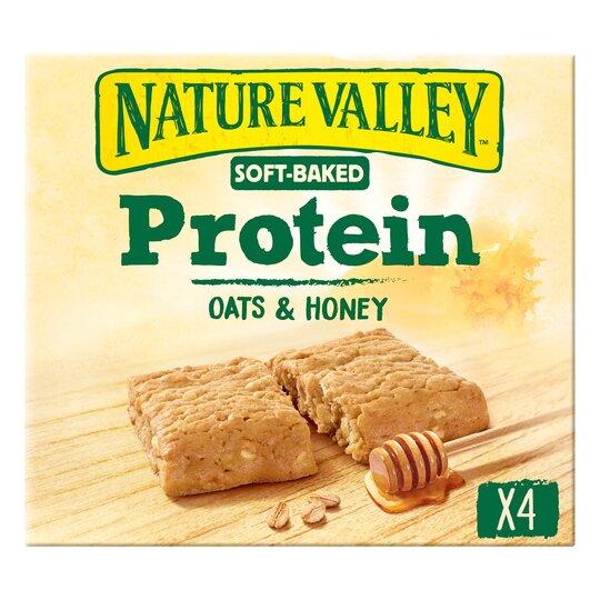 Nature Valley Protein Soft Bakes Oats &amp; Honey 4X38g