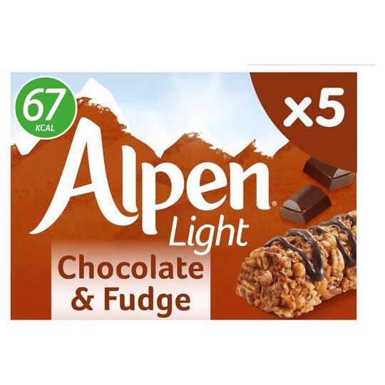 Alpen Light Chocolate &amp; Fudge Bar 5X19g