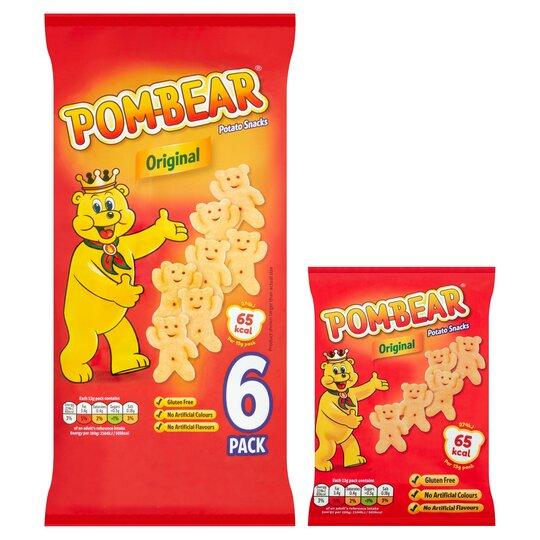 Pom Bear Original Crisps 6 X 13G