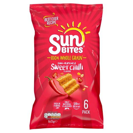 Walkers Sunbites Sun Ripenedsweet Chilli 6 X 25G