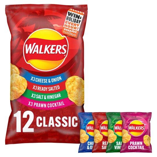 Walkers Classic Variety Crisps 12 X 25G