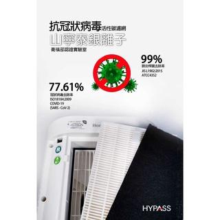 【HYPASS】山寧泰抗冠狀病毒活性碳濾網 空氣清淨機用 Honeywell Coway 3M 飛利浦 夏普 尚朋堂小米