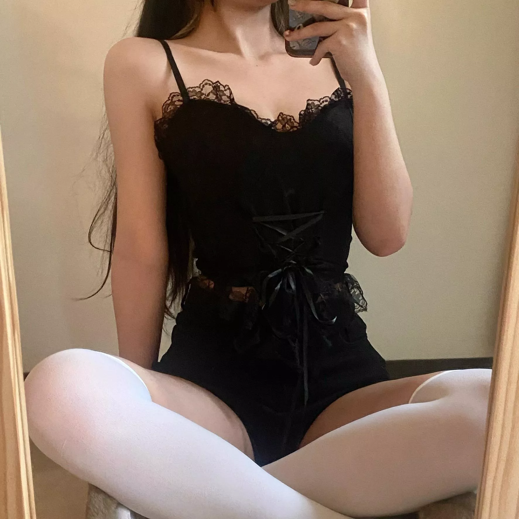 法式蕾絲胸墊馬甲背心