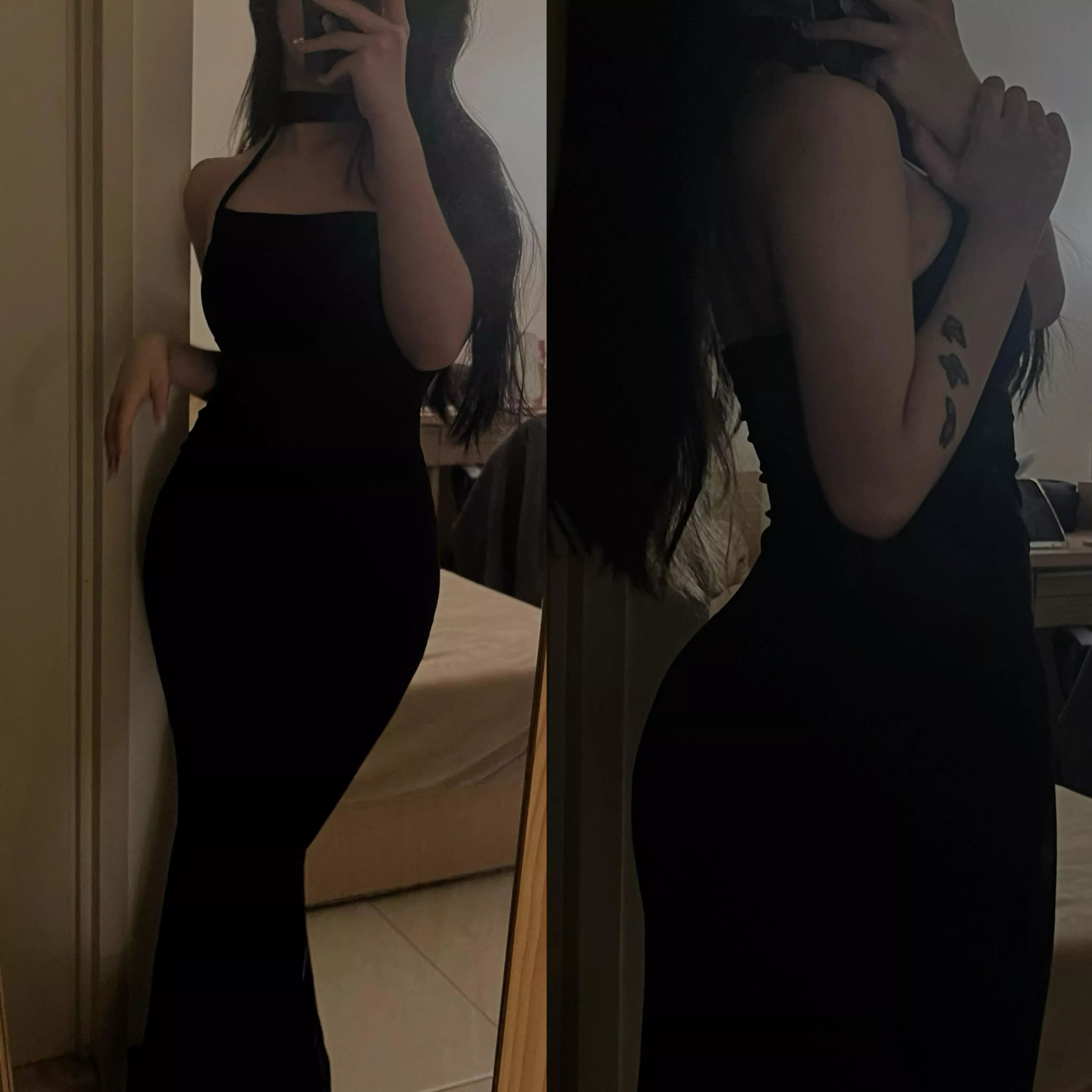 高級氛圍感收腰魚尾連身裙