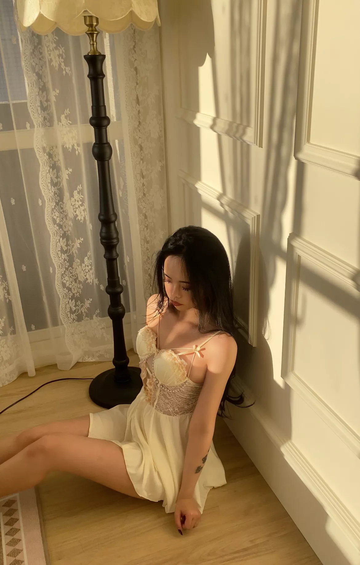 大胸請進⭐️戰袍！復古典雅繡花睡裙