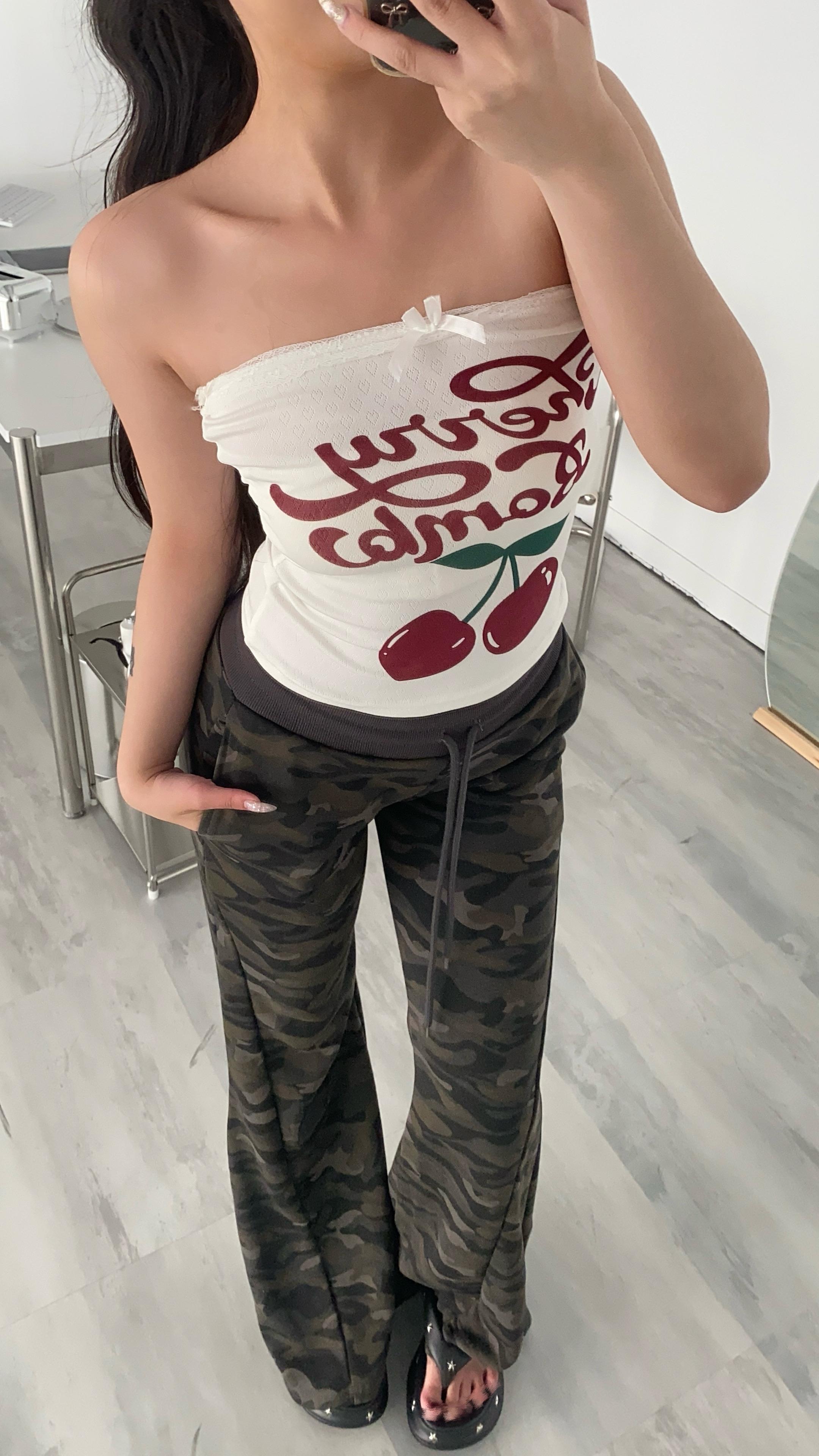 現貨+預購｜𝘾𝙝𝙚𝙧𝙧𝙮 𝘽𝙤𝙢𝙗🍒蕾絲拼接背心