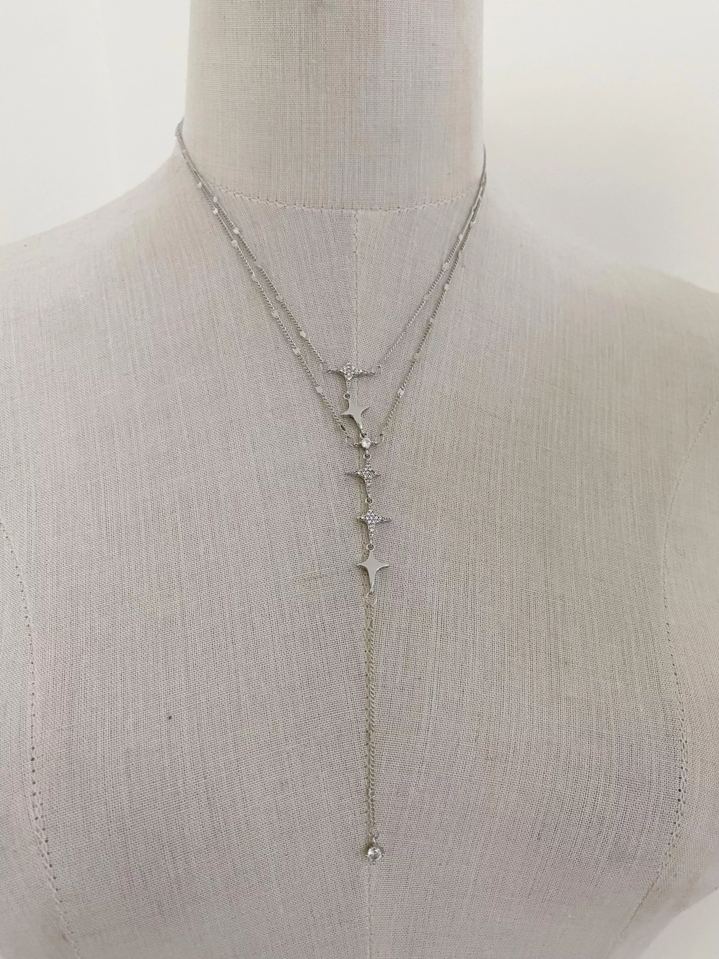 輕奢感吊墜閃鑽項鍊