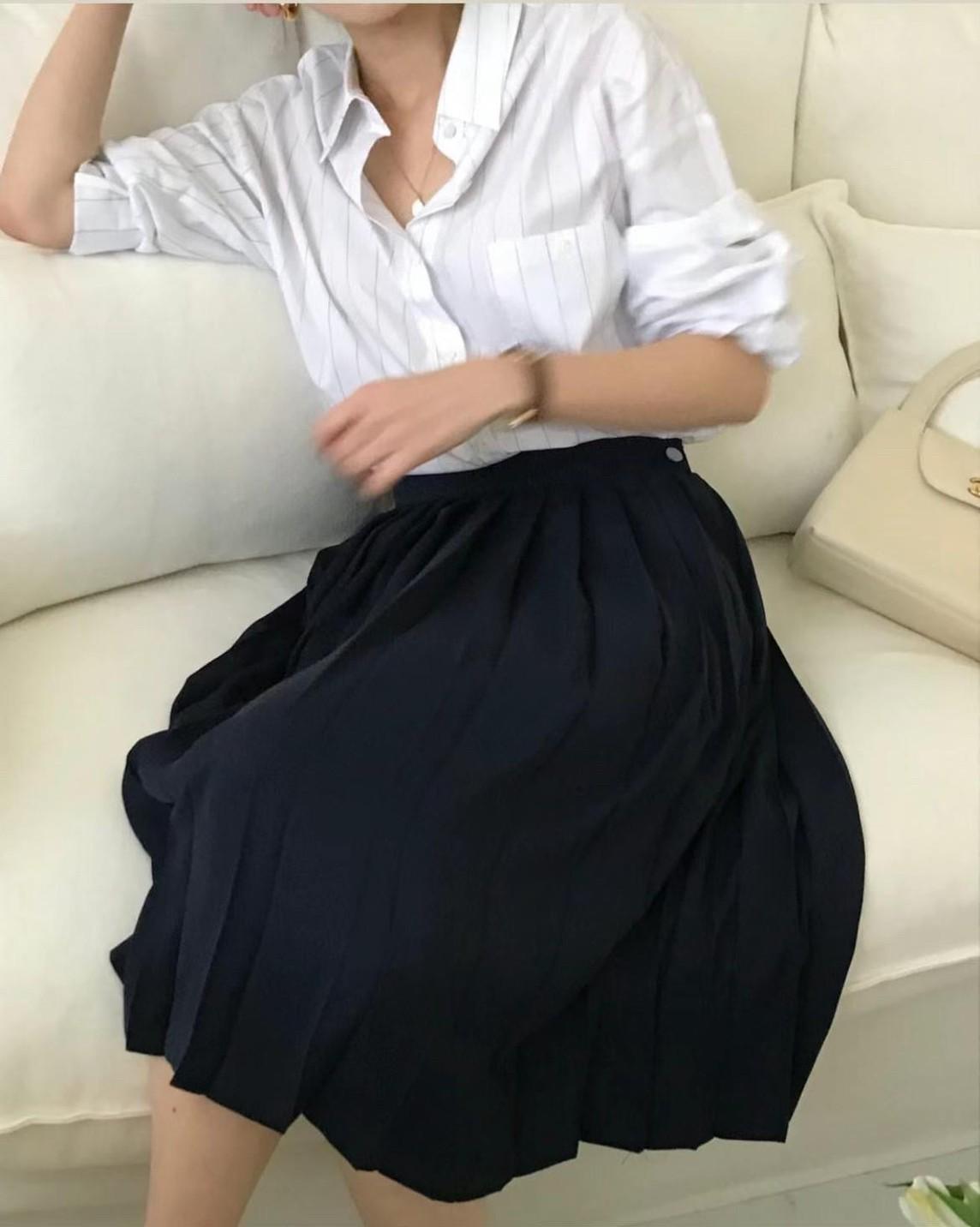 過膝百摺圓裙