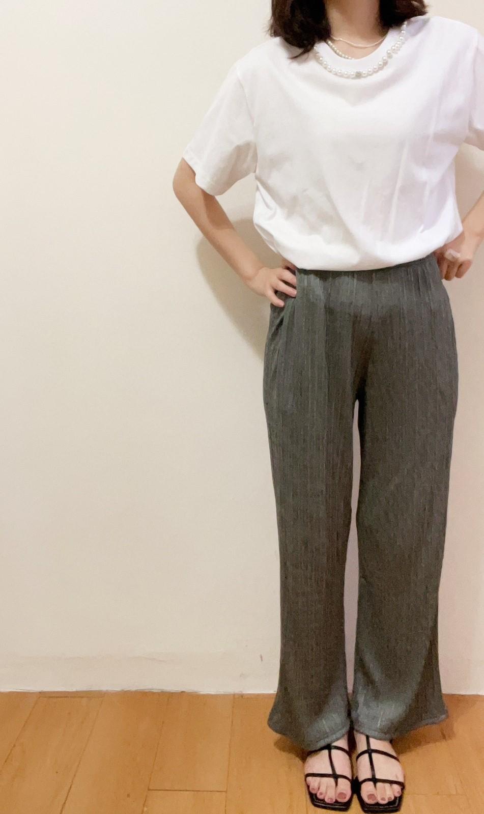 順身百褶長褲
