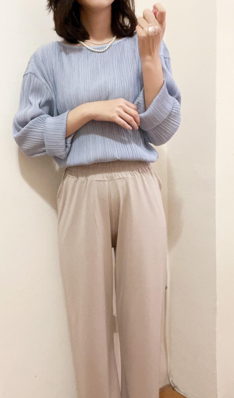 法式唯美細褶上衣