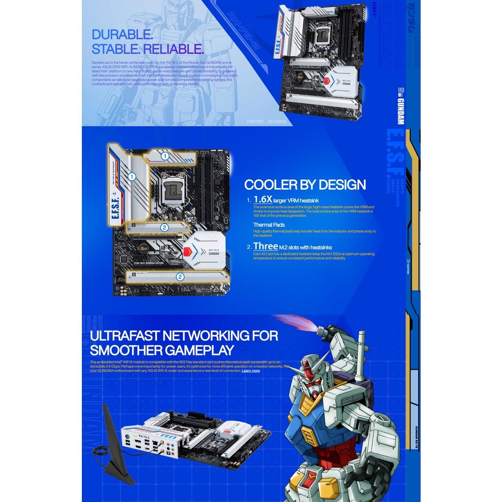 華碩 Z590 WIFI GUNDAM EDITION 主機板 【鋼彈限量系列】