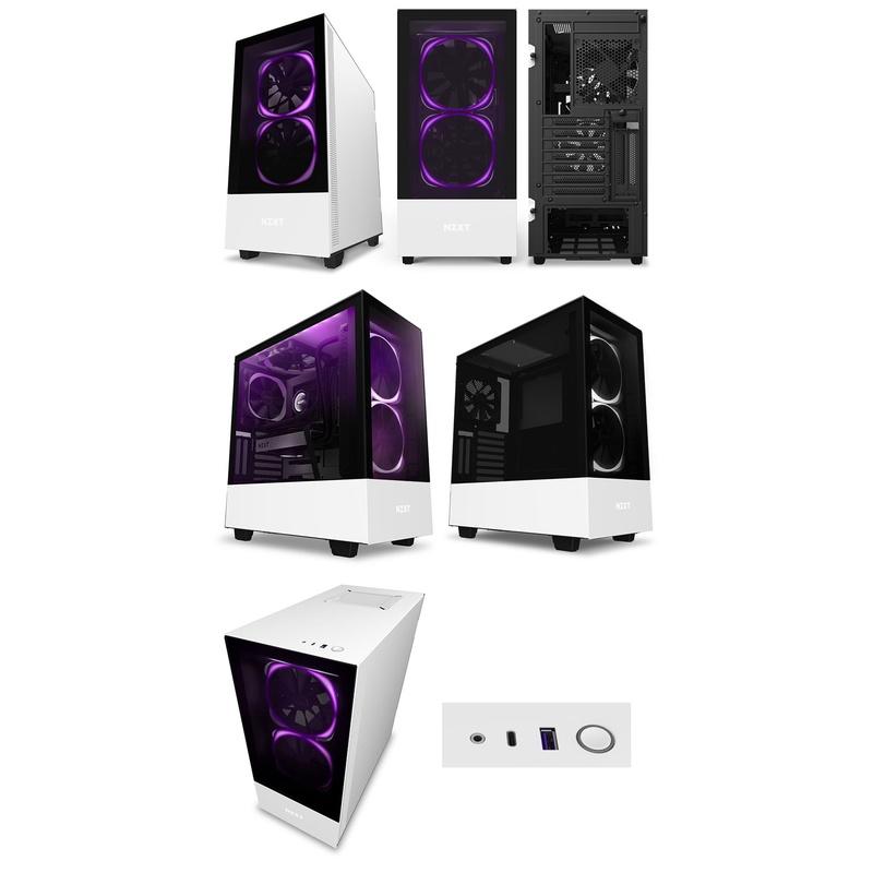 NZXT 美商恩傑 H510 Elite 電腦機殼 全黑 顯卡長36.8/U高16.5/玻璃透側/ATX