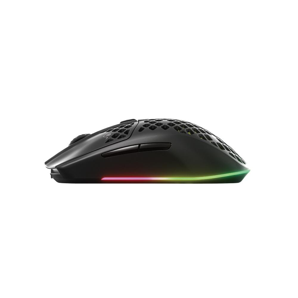 SteelSeries 賽睿 AEROX 3 Wireless RGB 無線電競滑鼠 黑/白