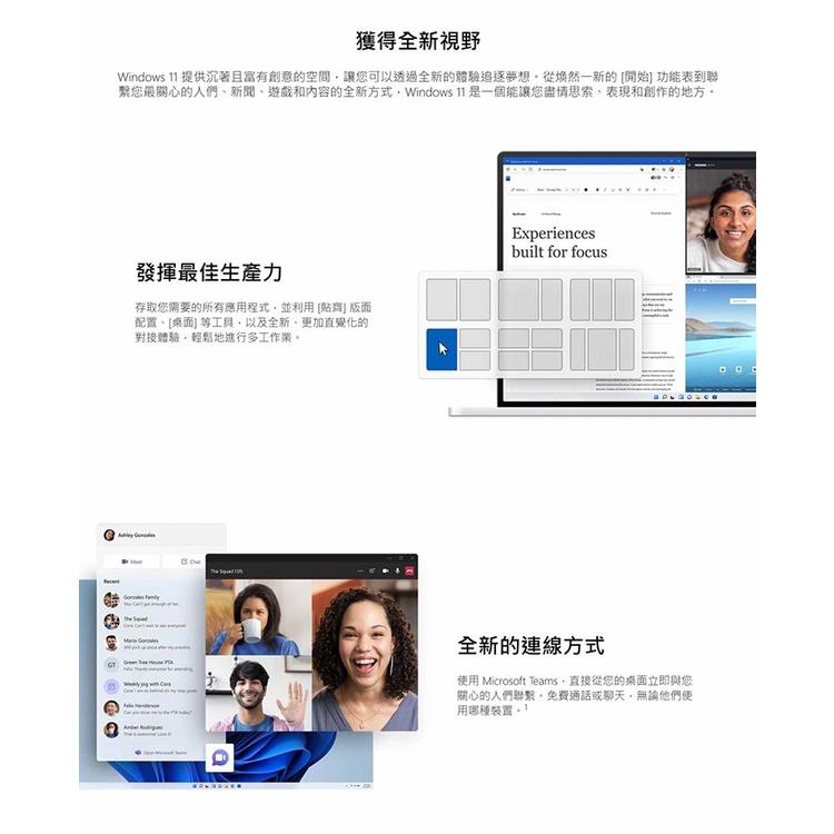 Microsoft 微軟 Windows 11 Home 家用 中文版 隨機版/彩盒版 WIN11/作業系統