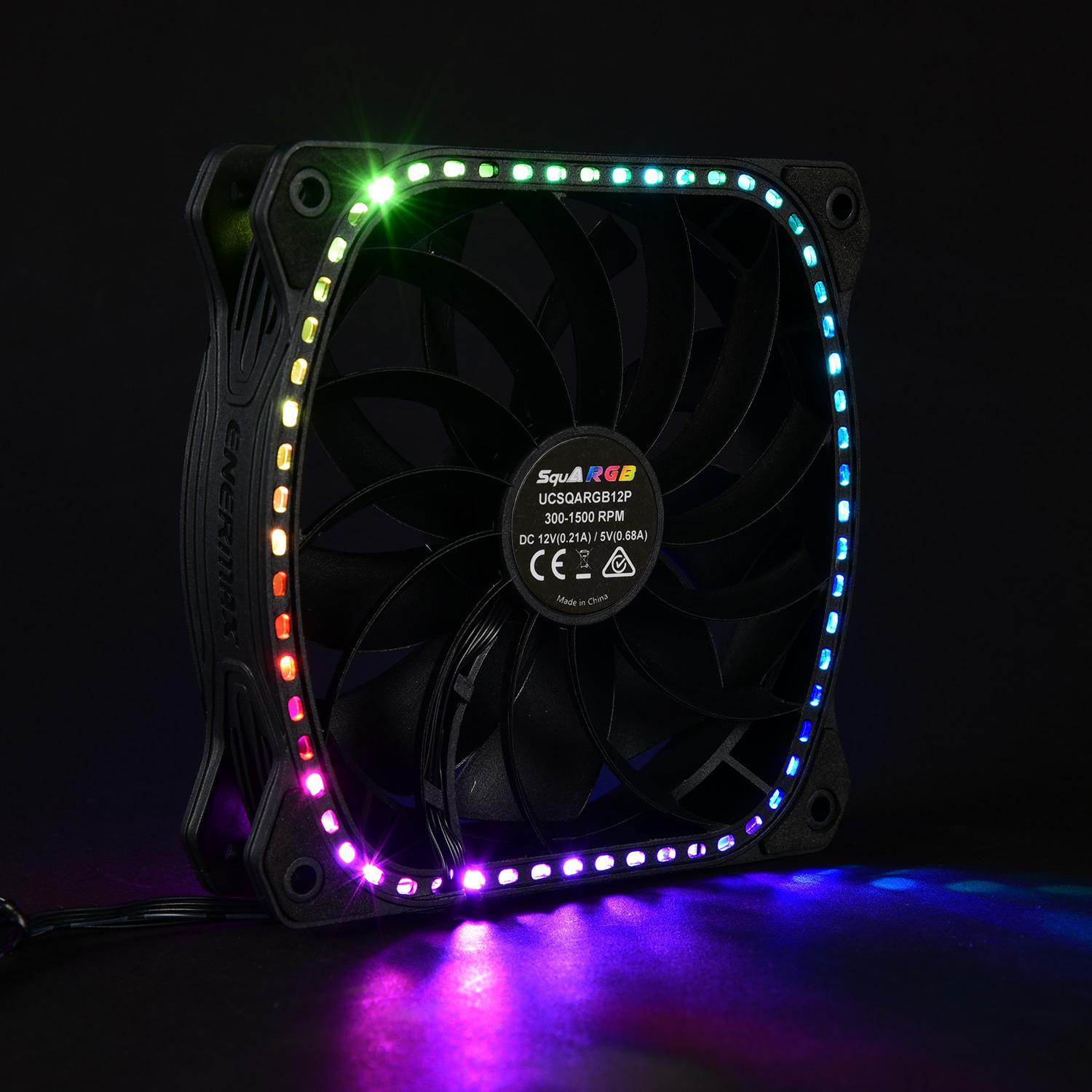 安耐美 ENERMAX 星彩蝠 SquA RGB ARGB 12公分風扇