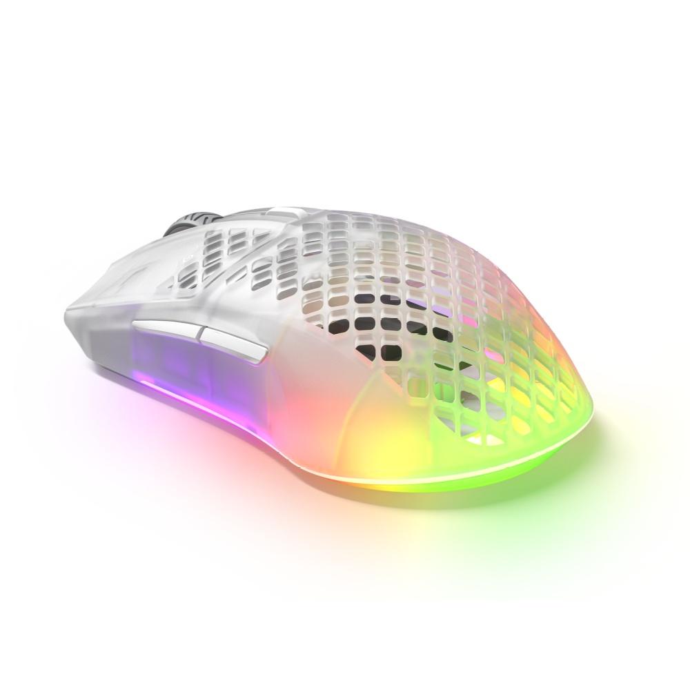 SteelSeries 賽睿 AEROX 3 Wireless RGB 無線電競滑鼠 黑/白