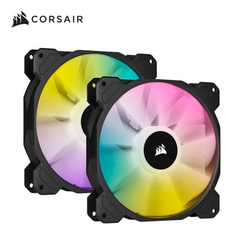 CORSAIR 海盜船 SP140 RGB ELITE 12公分風扇 白/黑 單風扇 雙風扇