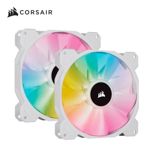 CORSAIR 海盜船 SP140 RGB ELITE 12公分風扇 白/黑 單風扇 雙風扇