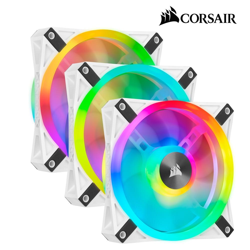 CORSAIR 海盜船 QL120 RGB 12公分風扇 白/黑