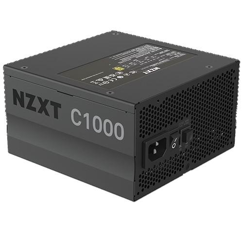 NZXT 美商恩傑 C1000 1000W 金牌電源供應器 全模組/全日系/靜音電源/12年保【購買送 顯卡模組線】