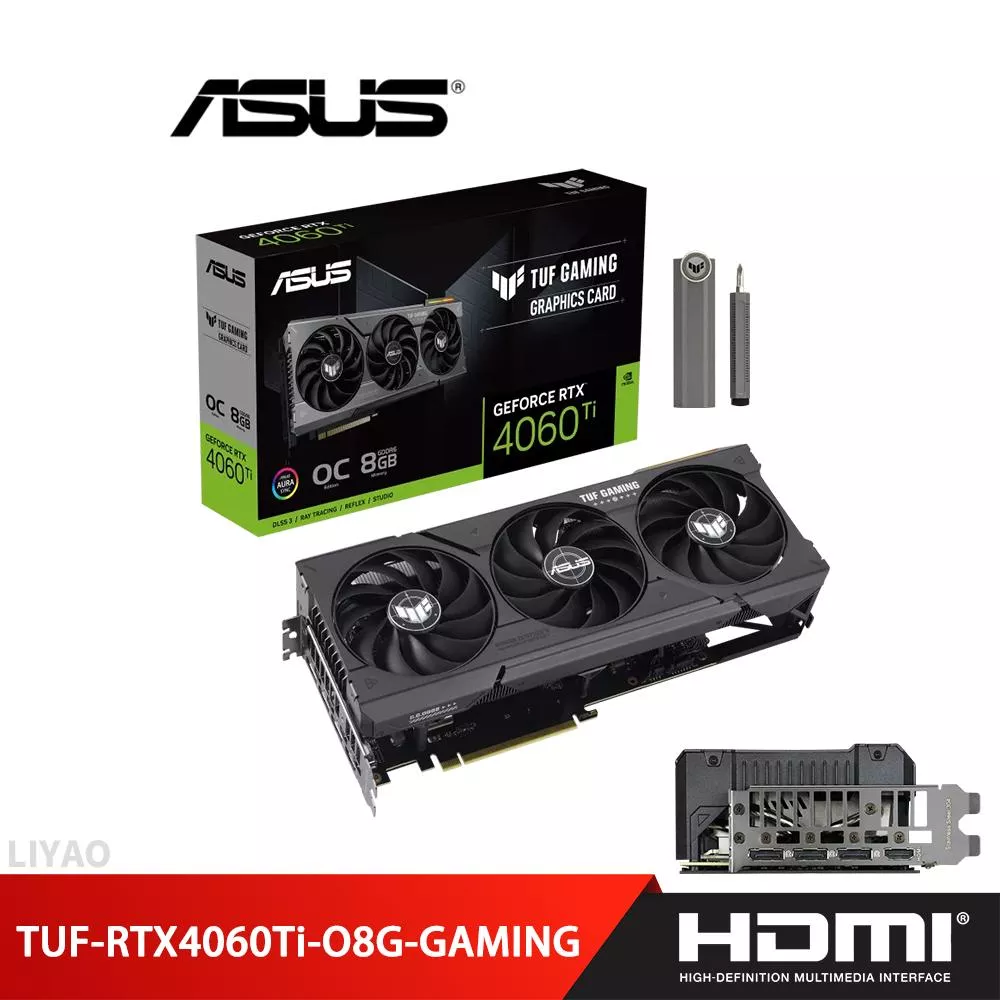 華碩 TUF-RTX4060Ti-O8G-GAMING 顯示卡