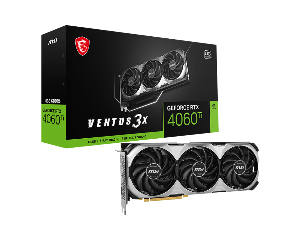 微星 RTX 4060 Ti VENTUS 3X 8G OC 顯示卡