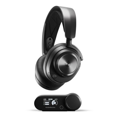 SteelSeries 賽睿 Arctis Nova Pro Wireless 無線電競藍芽耳機麥克風 (附 耳機裝飾片蓋及頭帶組 紅)